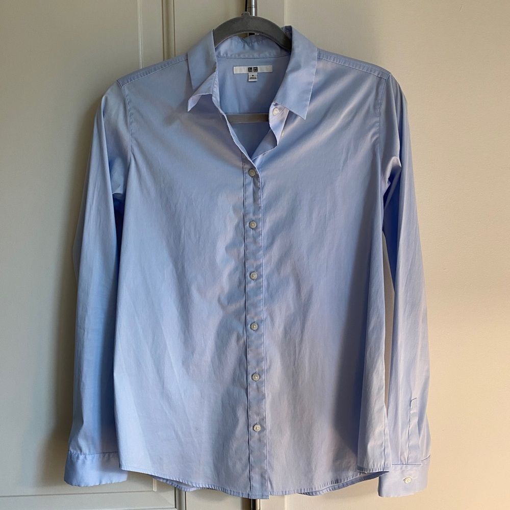 Uniqlo Light Blue Button Up Shirt